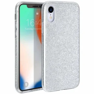 Etui SAMSUNG GALAXY A55 5G Brokat Glitter srebrne - Etui i futerały do telefonów - miniaturka - grafika 1