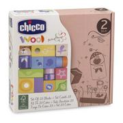 Zabawki interaktywne dla dzieci - Chicco Zabawki drewniane Zestaw klocków 23szt - miniaturka - grafika 1