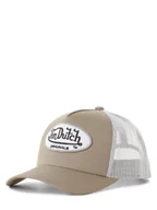 Czapki i chusty sportowe męskie - Von Dutch Męska czapka z daszkiem Mężczyźni beżowy|biały jednolity, ONE SIZE - miniaturka - grafika 1