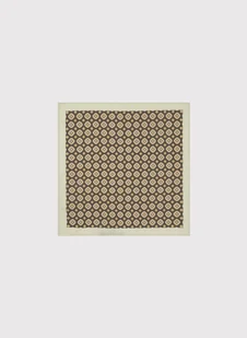 Poszetka męska w kolorze beżowym we wzory - Dodatki do ubrań - miniaturka - grafika 1