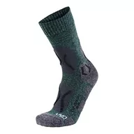 Skarpetki męskie - UYN męskie skarpety trekkingowe Explorer Comfort Socke, Green Melange/Black, 45/47 - miniaturka - grafika 1