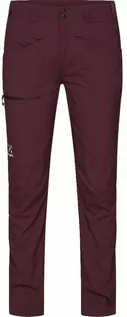 Odzież trekkingowa damska - Damskie spodnie Haglofów Lite Standard ciemno czerwona - grafika 1