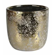 Donice - Osłonka ceramiczna GULD 11 x 11 x 10 cm złota - miniaturka - grafika 1