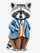 Malowanie po numerach - Malowanie po numerach - Wąsaty dżentelmen 30x40cm - Ideyka - miniaturka - grafika 1