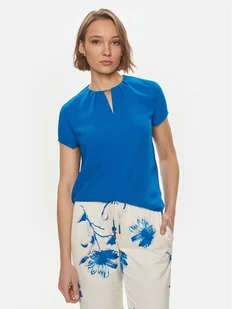 Calvin Klein Bluzka K20K207062 Niebieski Regular Fit - Bluzki damskie - miniaturka - grafika 1