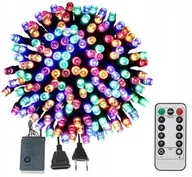 Lampy ogrodowe - SuperLed Świąteczna iluminacja z pilotem 300 LED 22,7m kolorowe - miniaturka - grafika 1