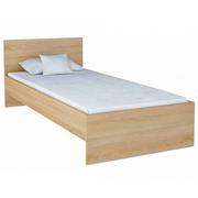Łóżka - Skandynawskie łóżko ze stelażem dąb sonoma - Lombi 90x200 - miniaturka - grafika 1