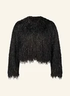 Marynarki i żakiety damskie - V By Vera Mont Bolerko Z Błyszczącą Przędzą schwarz - miniaturka - grafika 1