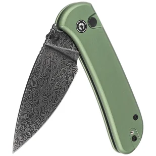 Nóż składany Civivi Qubit Green Aluminum, Black Damascus (C22030E-DS1) - Noże - miniaturka - grafika 6