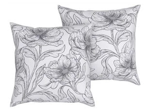 LIVARNO home Poszewki na poduszki z bawełny renforcé, 2 sztuki, 40 x 40 cm (Biały/szary) - Poszewki na poduszki LIVARNO home Poszewki na poduszki z bawełny renforcé, 2 sztuki, 40 x 40 cm (Biały/szary) - Poszewki na poduszki - miniaturka - grafika 1