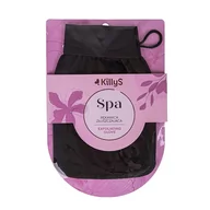 Pozostałe akcesoria do kąpieli i SPA - KillyS Spa Exfoliating Glove złuszczająca rękawica do peelingu ciała Czarna - miniaturka - grafika 1