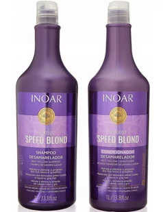 Inoar Duo Speed Blond Szampon1000ml+Odżywka1000ml - Zestawy kosmetyków damskich - miniaturka - grafika 1