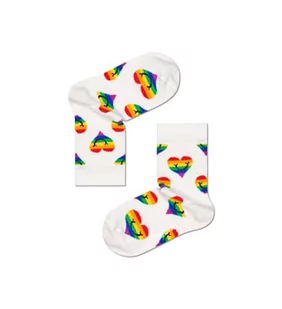 Happy Socks Kids Pride Smiling Heart Sock, kolorowe i zabawne, skarpetydla dzieci, wielokolorowe (2-3 lat) - Skarpetki damskie - miniaturka - grafika 1