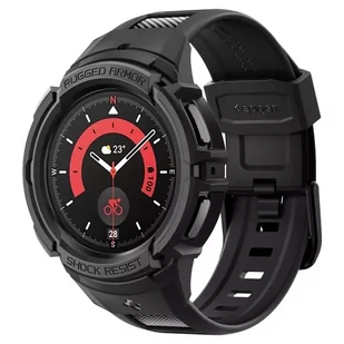 Pasek Spigen Rugged Armor "Pro" do Samsung Galaxy Watch 5 Pro (45mm) Black - Akcesoria do smartwatchy - miniaturka - grafika 1
