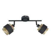 Lampy sufitowe - Renez lampa sufitowa (spot) 2-punktowa czarna/złota SPL-95820-2 - miniaturka - grafika 1
