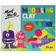 Masy plastyczne - Modelina Glina Modelarska Kids Mont Marte 24SZT - miniaturka - grafika 1