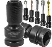 Klucze i nasadki - Adapter Przejściówka Kluczy Udarowych Wierteł Bitów Grzechotkę 1/2 1/4 Hex - miniaturka - grafika 1