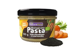 NATURAVENA Pasta Marchewkowa z Czarnuszką BIO 185g - Naturavena - Pasty warzywne - miniaturka - grafika 1