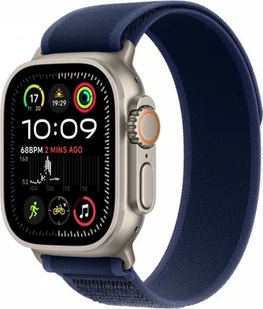 Apple Watch Ultra 2 GPS + Cellular 49mm Tytan naturalny opaska Trail M/L Niebieska - Smartwatch - miniaturka - grafika 1