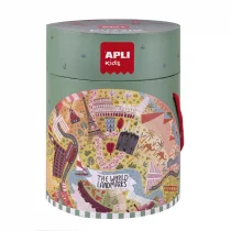 Puzzle okrągłe w tubie - światowe zabytki 5+ Apli Kids - Puzzle - miniaturka - grafika 1