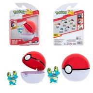 Zabawki sensoryczne - Pokemon Figurka Froakie Clip N Go Poke Ball - miniaturka - grafika 1