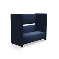 Inne meble biurowe - Sofa CLEAR SOUND, 3-osobowa, tkanina Pod CS, granatowy - miniaturka - grafika 1