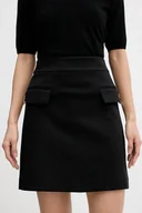 Spódnice - Karl Lagerfeld spódnica kolor czarny mini prosta B1W12027 - miniaturka - grafika 1