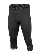 Spodnie sportowe męskie - 4F Legginsy funkcyjne w kolorze antracytowo-turkusowym - miniaturka - grafika 1