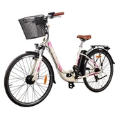 Rowery elektryczne - Rower elektryczny damski G-Lady Sanico Goldbike, 19’’, kość słoniowa - miniaturka - grafika 1