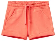 Spodenki damskie - United Colors of Benetton Szorty dziewczęce, Pomarańczowy 1r0, 140 - miniaturka - grafika 1