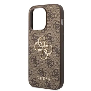 Guess GUHCP15X4GMGBR iPhone 15 Pro Max 6.7" brązowy/brown hardcase 4G Big Metal Logo - Etui i futerały do telefonów - miniaturka - grafika 6