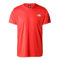 Koszulki sportowe męskie - Męska Koszulka z krótkim rękawem THE NORTH FACE M REAXION RED BOX TEE - EU NF0A4CDW15Q1 – Czerwony - miniaturka - grafika 1