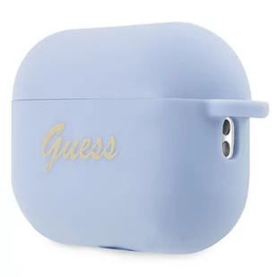 Guess GUAP2LSCHSB AirPods Pro 2 cover niebieski/blue Silicone Charm Heart Collection - Akcesoria do słuchawek - miniaturka - grafika 2