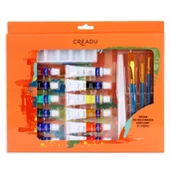 Farby i media malarskie - Creadu, Zestaw artystyczny akrylowy 21 elementów - miniaturka - grafika 1