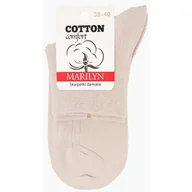 Skarpetki damskie - Skarpetki damskie bawełniane o niskim kroju kremowe Cotton Classic Marilyn - miniaturka - grafika 1