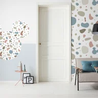 Fototapety - Fototapeta Mickey Mouse różowym,niebieskimIbeżowym - 150 x 250 cm - DISNEY - miniaturka - grafika 1