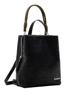Desigual Women's Accessories PU plecak średni, czarny, jeden rozmiar - Torebki damskie - miniaturka - grafika 1