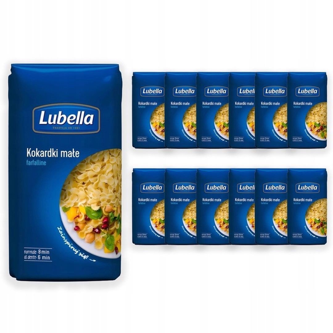 Lubella Makaron Kokardki małe farfalline 400 g x 12 sztuk