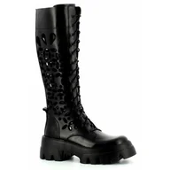 Kozaki damskie - Czarne sznurowane kozaki CARINII roz40 - Carinii - miniaturka - grafika 1