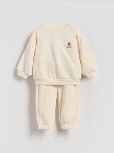 Reserved - Bawełniany komplet - kremowy - Komplety dla niemowląt - miniaturka - grafika 1