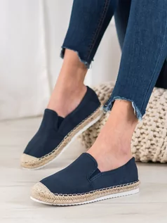 Espadryle damskie - GOODIN ZAMSZOWE ESPADRYLE - odcienie niebieskiego odcienie niebieskiego - grafika 1