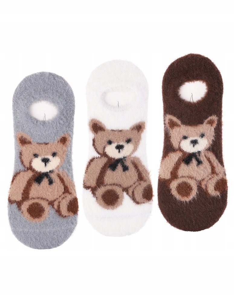 3X Niskie Stopki Kolorowe Skarpetki Damskie Baleriny Delikatne Moraj 35-38