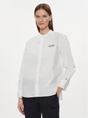 Koszule damskie - Tommy Hilfiger Koszula Monotype WW0WW41150 Biały Relaxed Fit - miniaturka - grafika 1