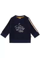 Bluzy dla chłopców - SALT AND PEPPER Bluza chłopięca dla chłopców Sweat Readysetgo Emb, Granatowy (True Navy), 68 - miniaturka - grafika 1