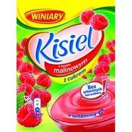 Kisiel - Winiary Kisiel z cukrem malinowy smak 77 g SPAR-7613030333708 - miniaturka - grafika 1