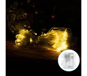 Lampy ogrodowe - Aigostar-LED Zewnętrzny łańcuch bożonarodzeniowy 100xLED/8 funkcji 3xAA 8x0,6m IP44 ciepła biel - miniaturka - grafika 1