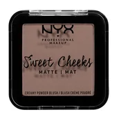 Róże do policzków - NYX Professional Makeup Sweet Cheeks Creamy Powder Blush Matte So Taupe - miniaturka - grafika 1
