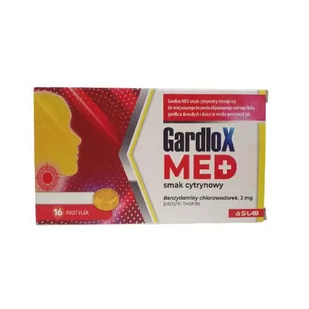 GARDLOX MED smak cytrynowy 3mg, 16 past. - >>> DARMOWA od 99zł <<<- - Przeziębienie i grypa - miniaturka - grafika 1