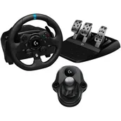 Kontrolery do Xbox - Kierownica LOGITECH G923 + Shifter Bundle (Xbox One/Xbox Series X/S) - miniaturka - grafika 1
