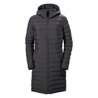 Płaszcze damskie - Damski Płaszcz ocieplany HELLY HANSEN W MONO MATERIAL INSULATOR COAT 53506_990 – Czarny - miniaturka - grafika 1